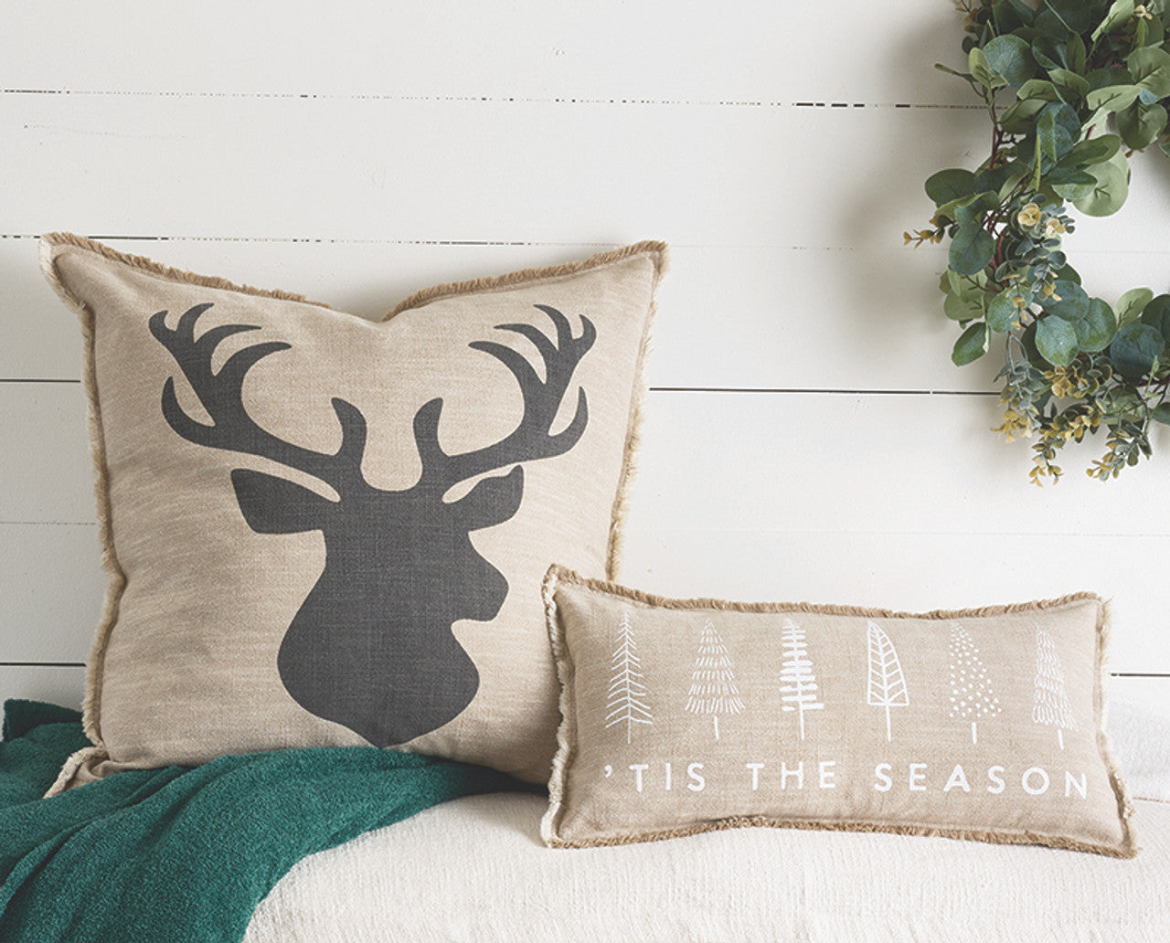 Face to Face Euro Pillow - Reindeer