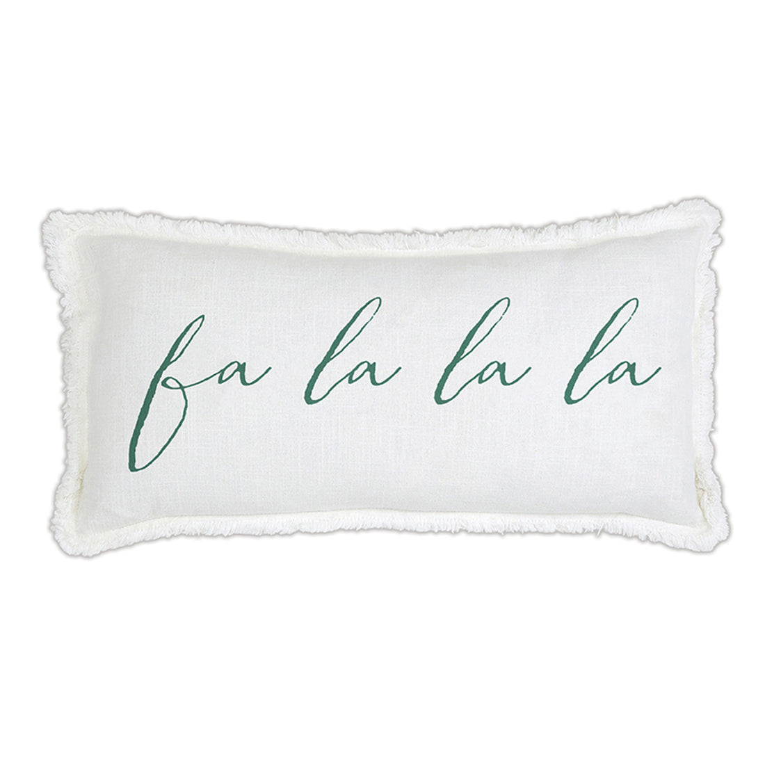 Face to Face Lumbar Pillow - Fa La La La