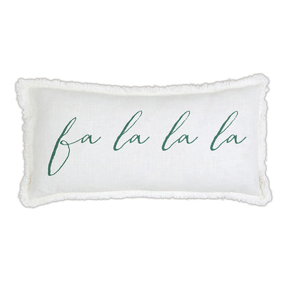 Face to Face Lumbar Pillow - Fa La La La