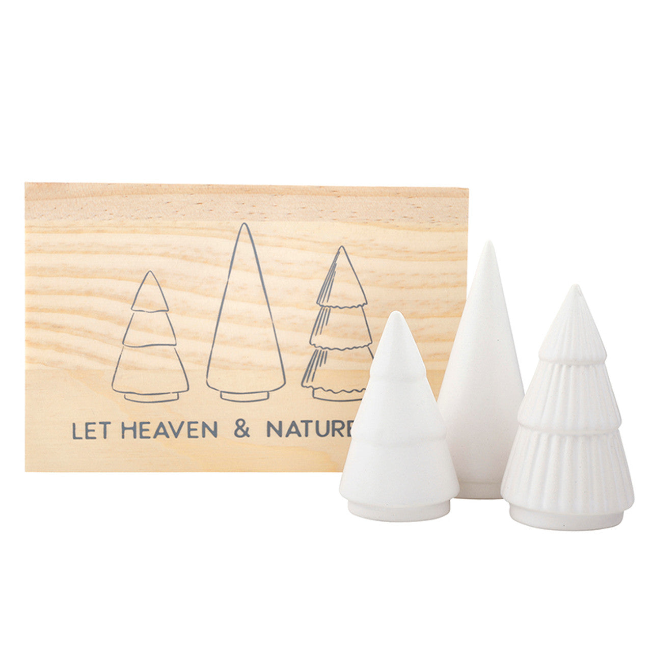 Face to Face Mini Ceramic Trees - Heaven Sing - Set of 3