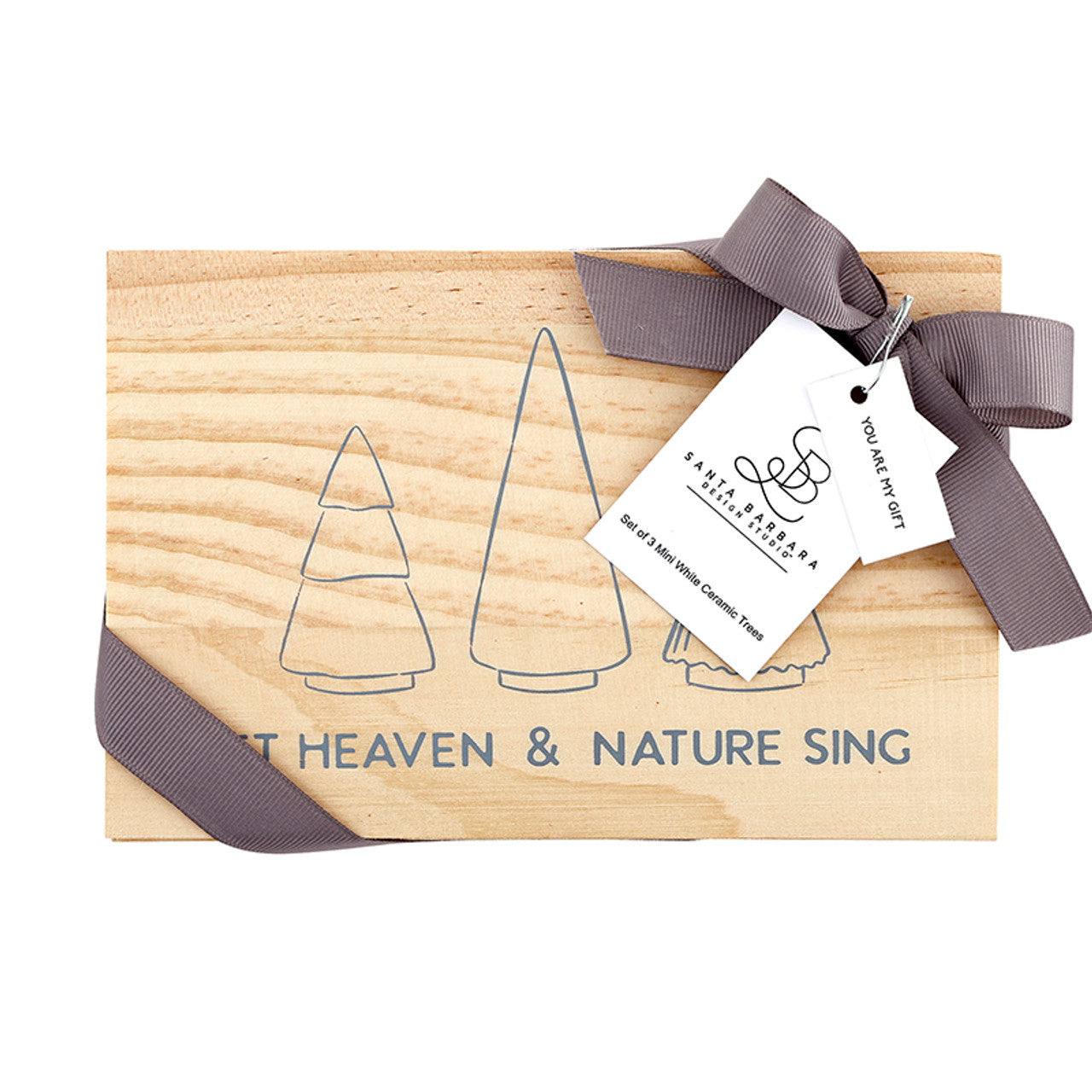 Face to Face Mini Ceramic Trees - Heaven Sing - Set of 3