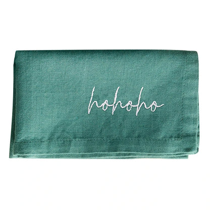 Face to Face Embroidered Cotton Napkins - Gather - Set of 4
