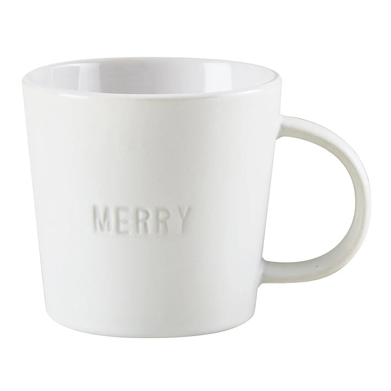 Face to Face Ceramic Coffee Mug - Merry