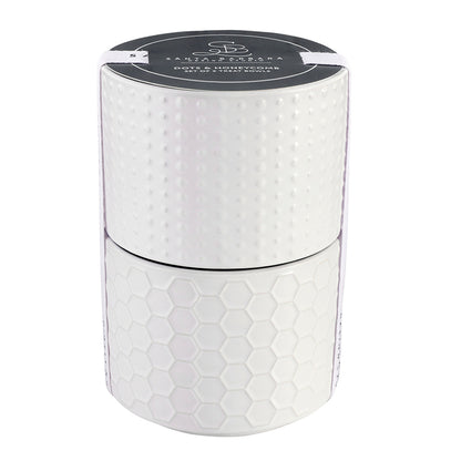 Face to Face Ceramic Bowls - Dots &amp; Honeycomb - Set of 2