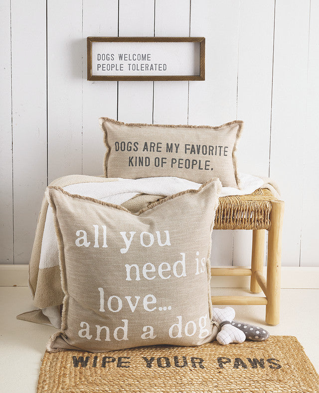 Face to Face Lumbar Pillow - Dogs Are My Favorite