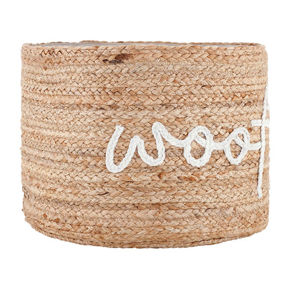 Face to Face Jute Basket - Woof