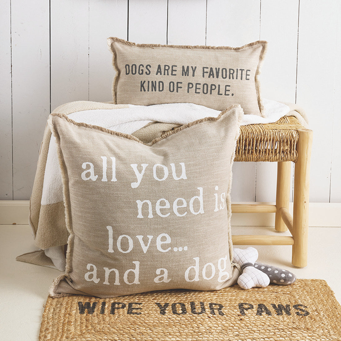 Face to Face Jute Doormat - Wipe Your Paws