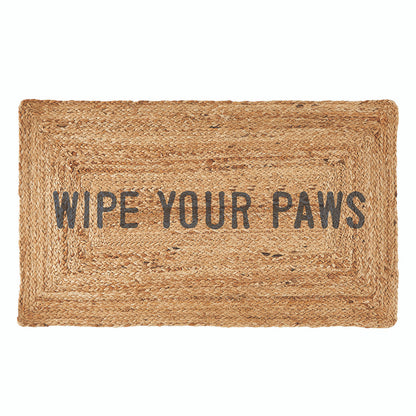 Face to Face Jute Doormat - Wipe Your Paws