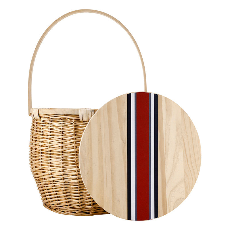 Picnic Basket - Red Stripe