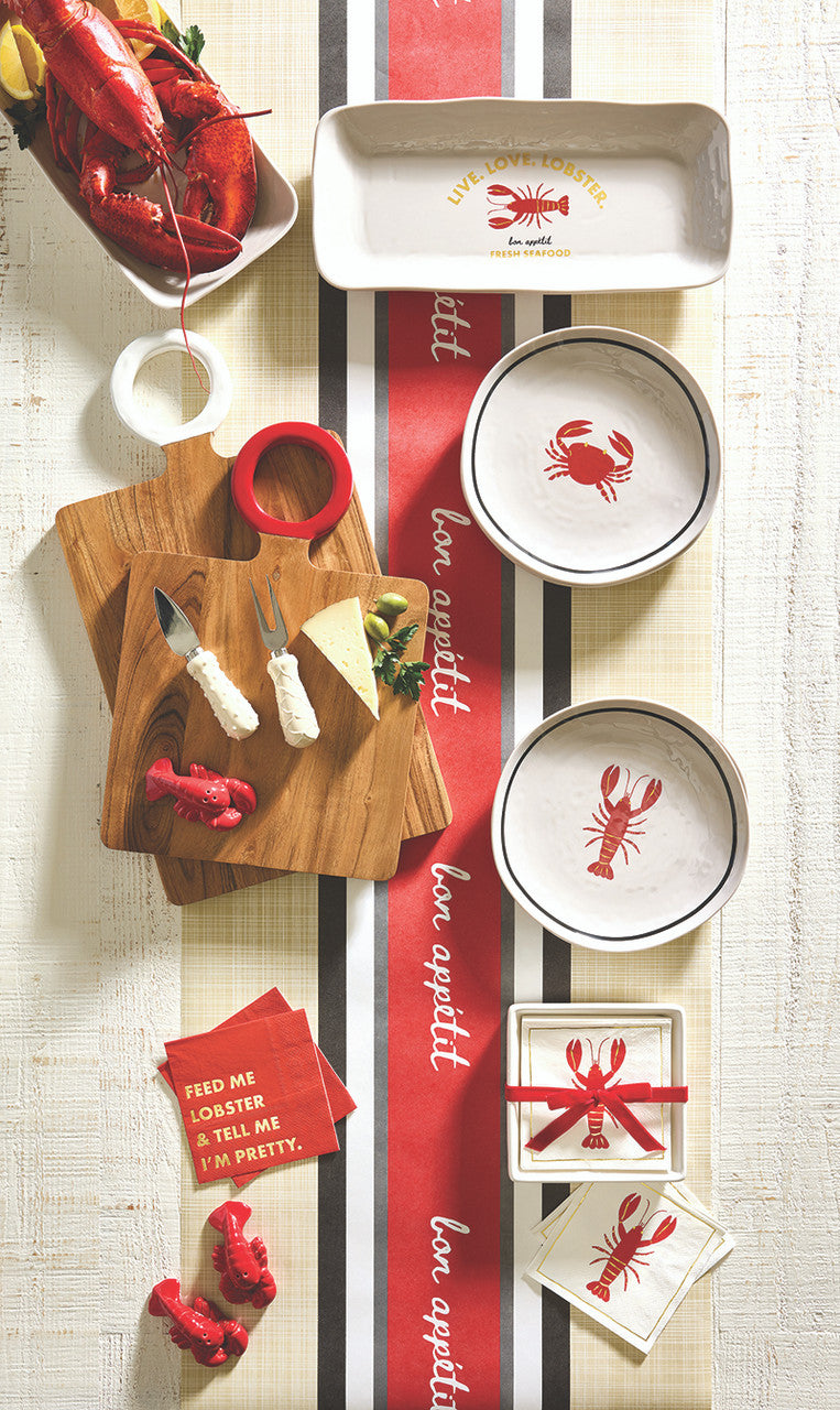 Melamine Serving Platter - Live. Love. Lobster