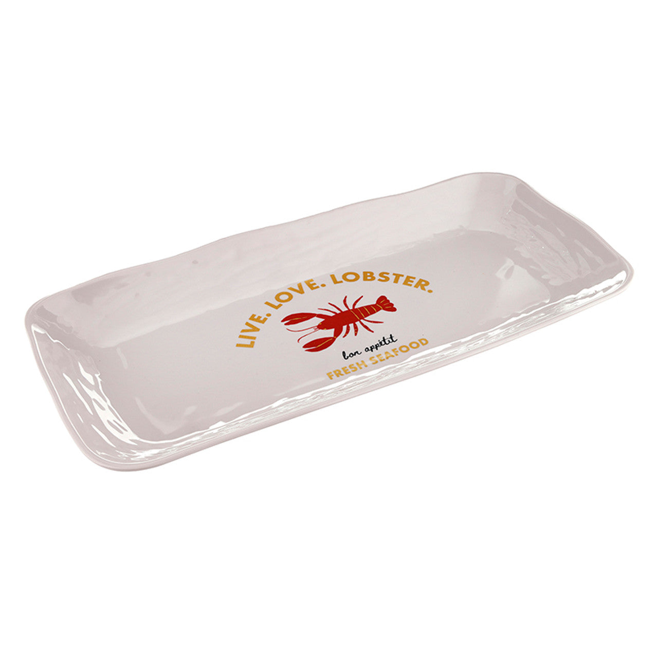 Melamine Serving Platter - Live. Love. Lobster