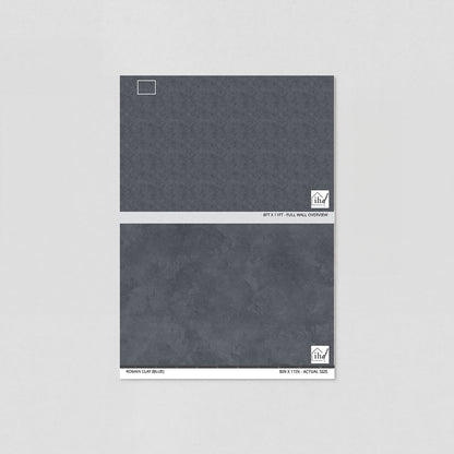 Roman Clay (Blue) Wallpaper