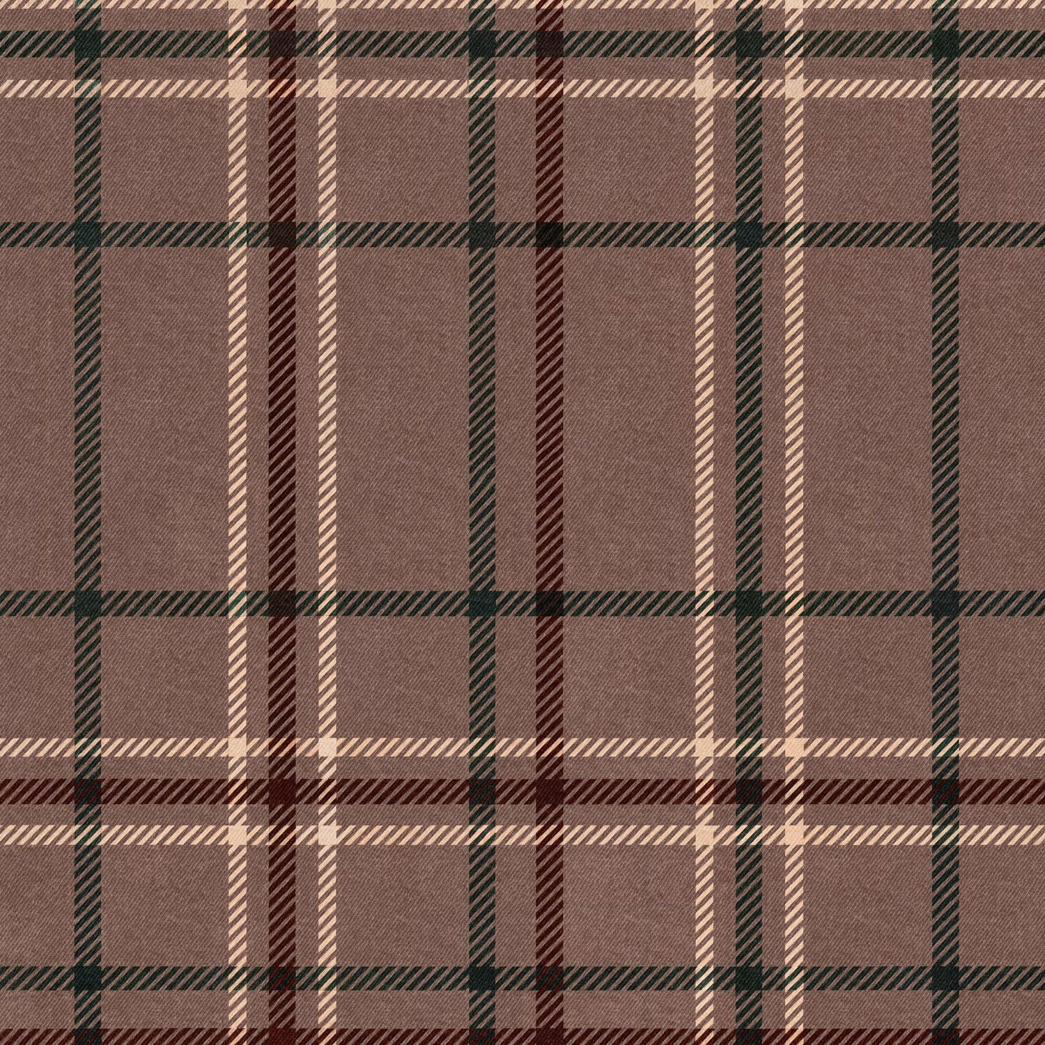 Rose Plaid Wallpaper