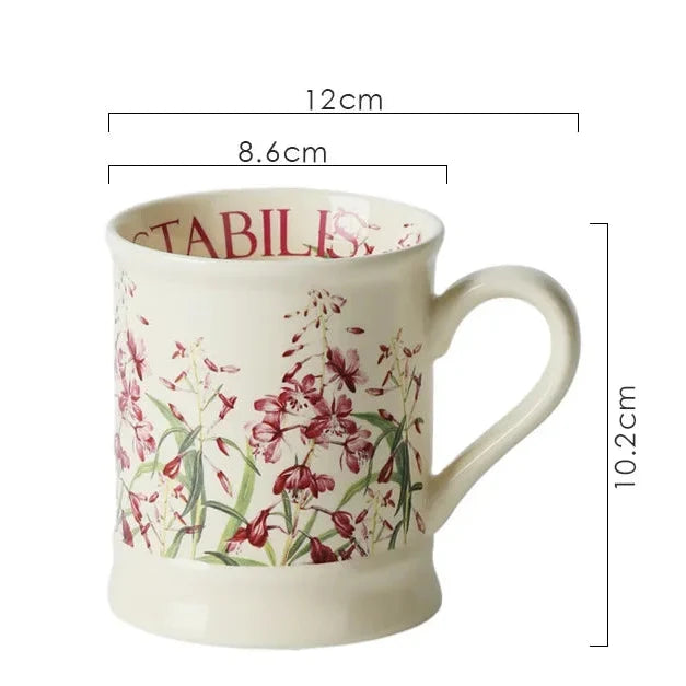 European Classical Ceramic Flower Cup