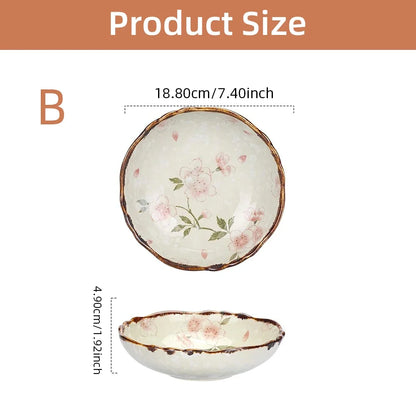 Melia Ceramic Deep Dinner Plates