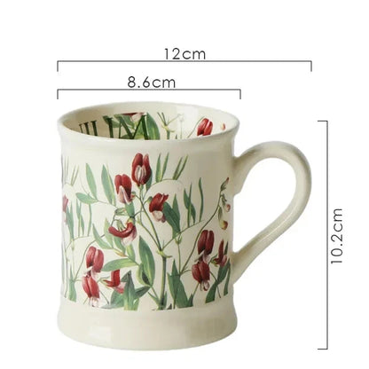 European Classical Ceramic Flower Cup