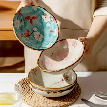 Melia Ceramic Deep Dinner Plates