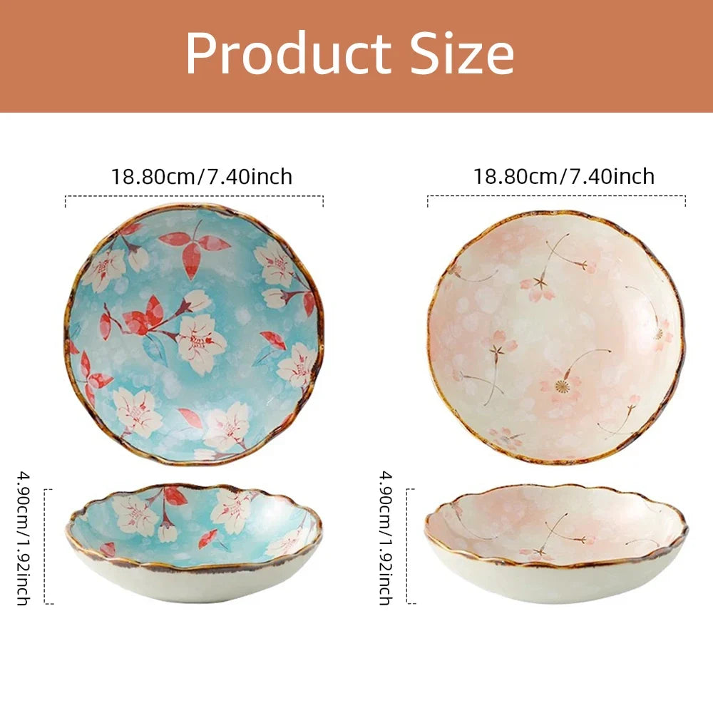 Melia Ceramic Deep Dinner Plates