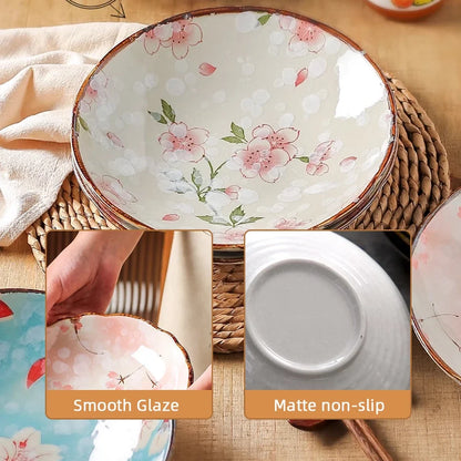 Melia Ceramic Deep Dinner Plates