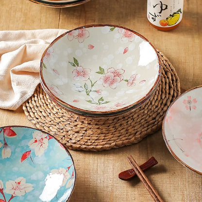 Melia Ceramic Deep Dinner Plates