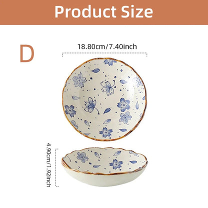 Melia Ceramic Deep Dinner Plates