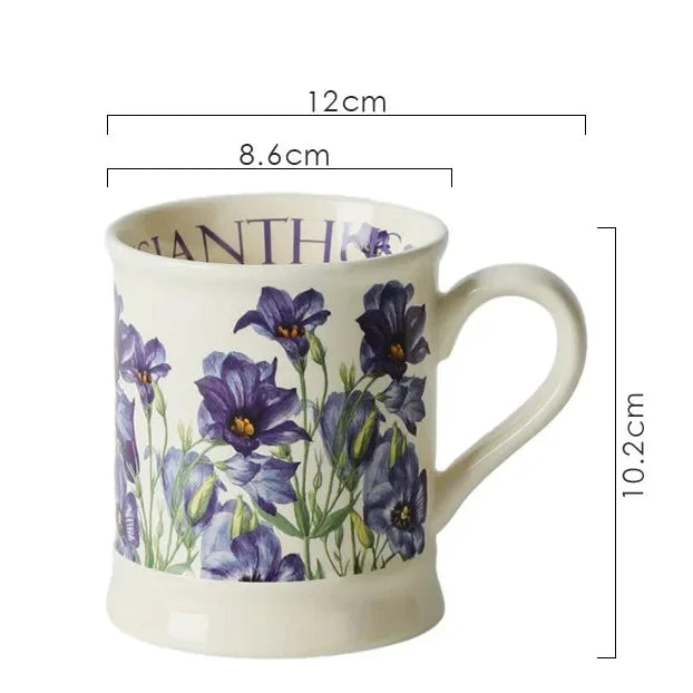 European Classical Ceramic Flower Cup
