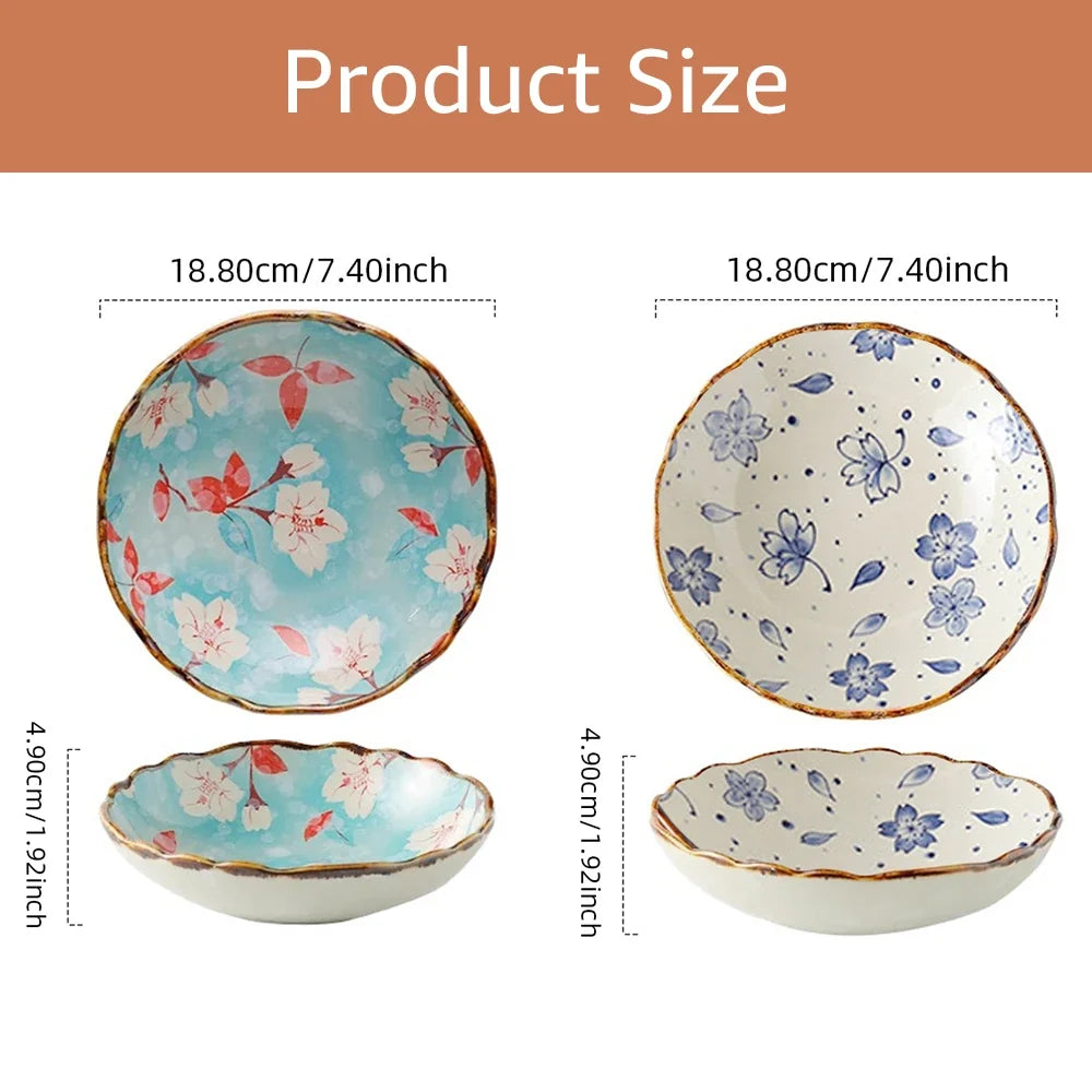 Melia Ceramic Deep Dinner Plates