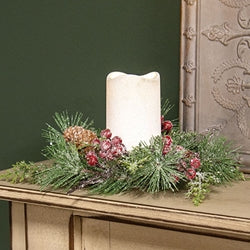 Icy Memories Mixed Pine &amp; Berries Garland - 4 Ft.