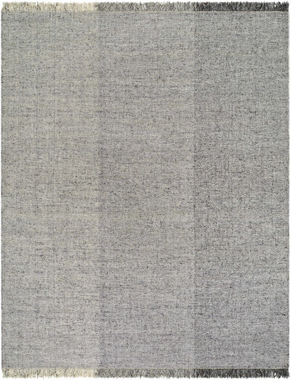 Penha Gray Monochrome Wool Area Rug - Clearance