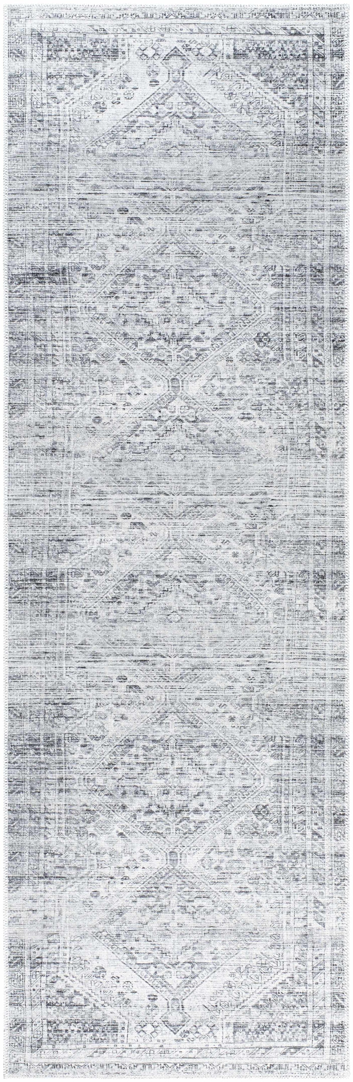 Nadie Blue Gray Medallion Area Rug - Clearance