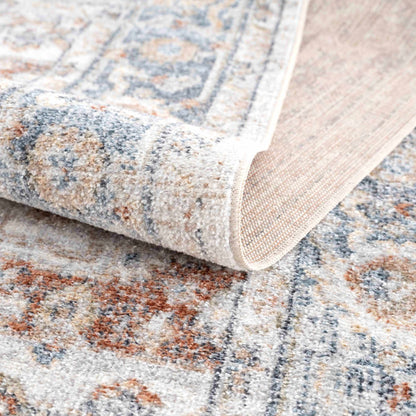 Neta Red &amp; Blue Flat Pile Washable Rug - Clearance