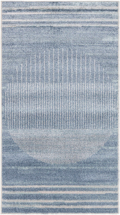 Thad Blue Washable Area Rug - Clearance