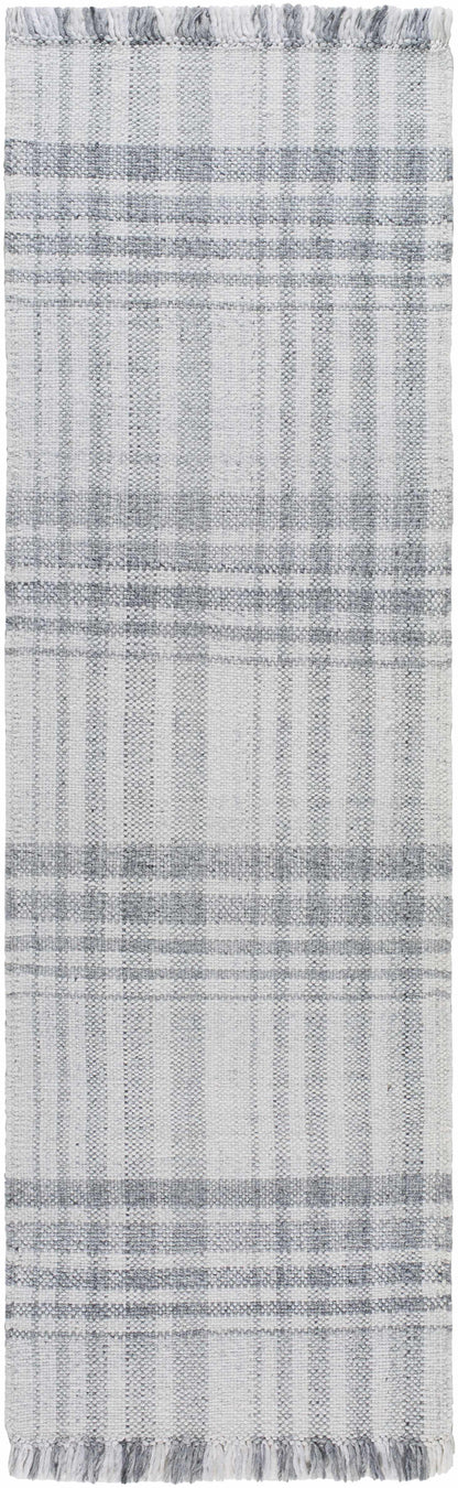 Inara Gray Plaid Area Rug - Clearance