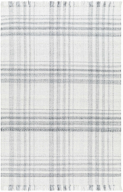 Inara Gray Plaid Area Rug - Clearance
