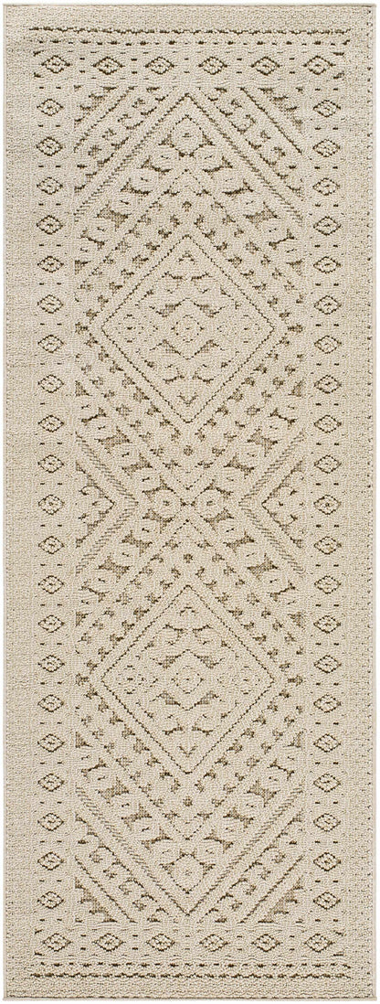 Hibah Bone Outdoor Area Rug - Clearance