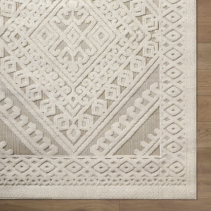 Hibah Bone Outdoor Area Rug - Clearance
