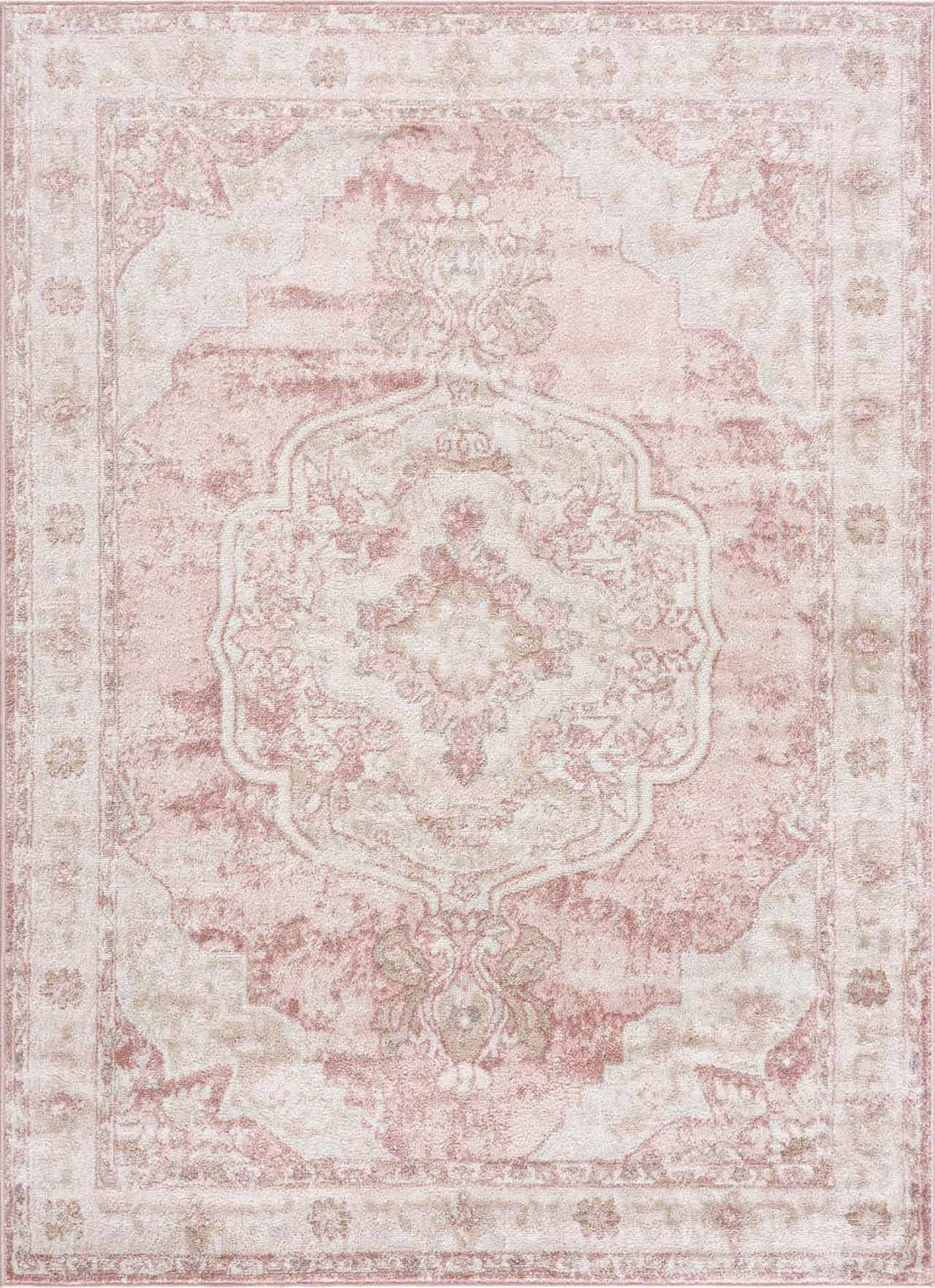 Kandos Blush &amp; Light Pink Area Rug