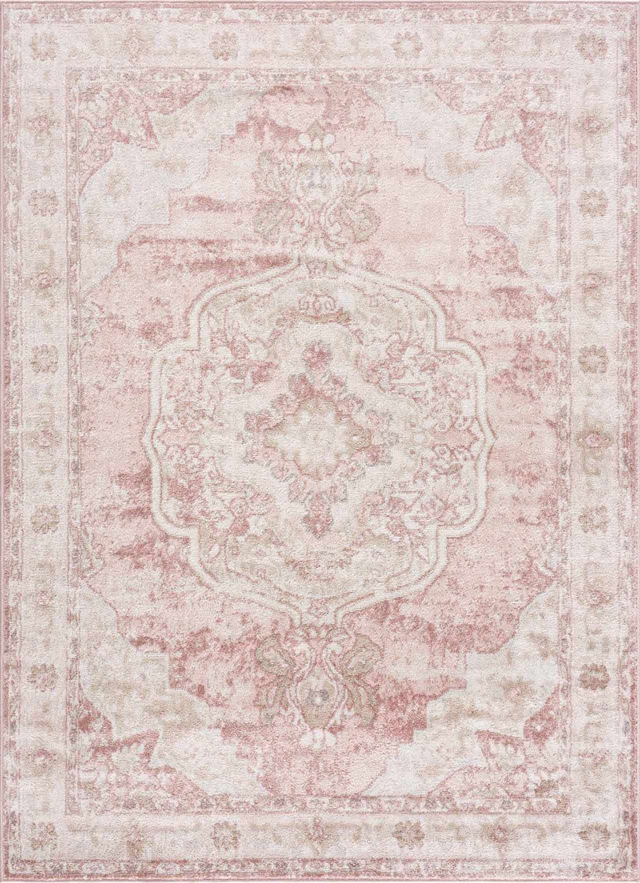 Kandos Blush &amp; Light Pink Area Rug