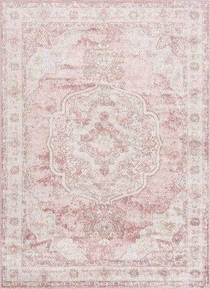 Kandos Blush &amp; Light Pink Area Rug