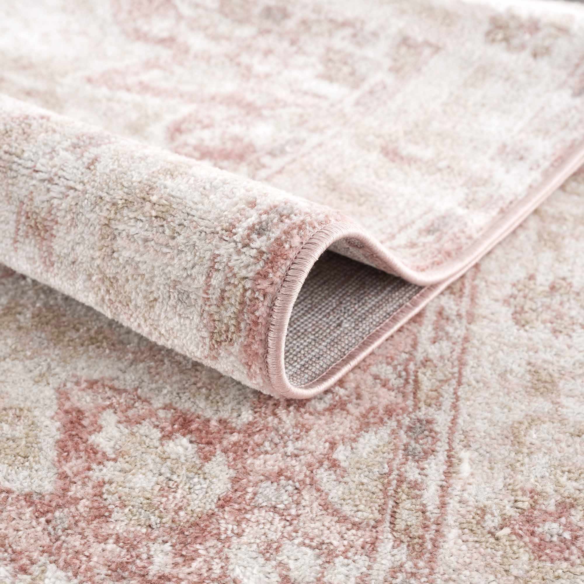 Kandos Blush &amp; Light Pink Area Rug