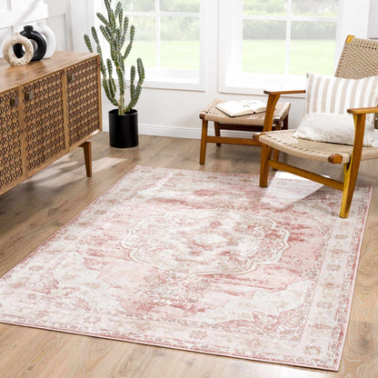 Kandos Blush &amp; Light Pink Area Rug