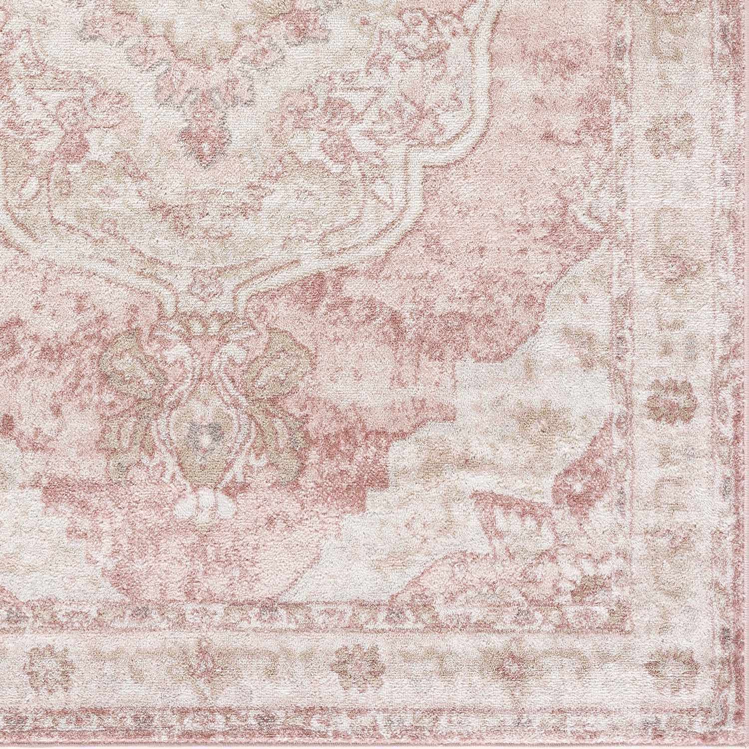 Kandos Blush &amp; Light Pink Area Rug