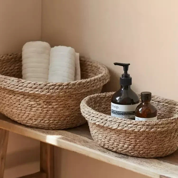 Rustic Woven Display Basket