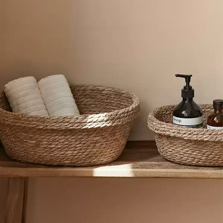 Rustic Woven Display Basket