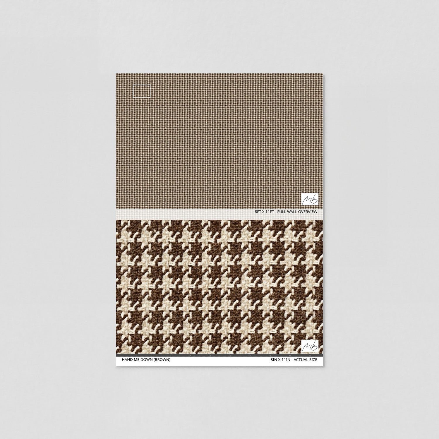 Hand Me Down (Brown) Wallpaper - 10 FT H X 66.5 FT W LUXE