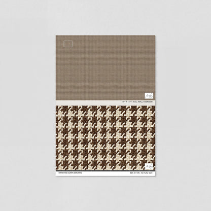 Hand Me Down (Brown) Wallpaper - 10 FT H X 66.5 FT W LUXE