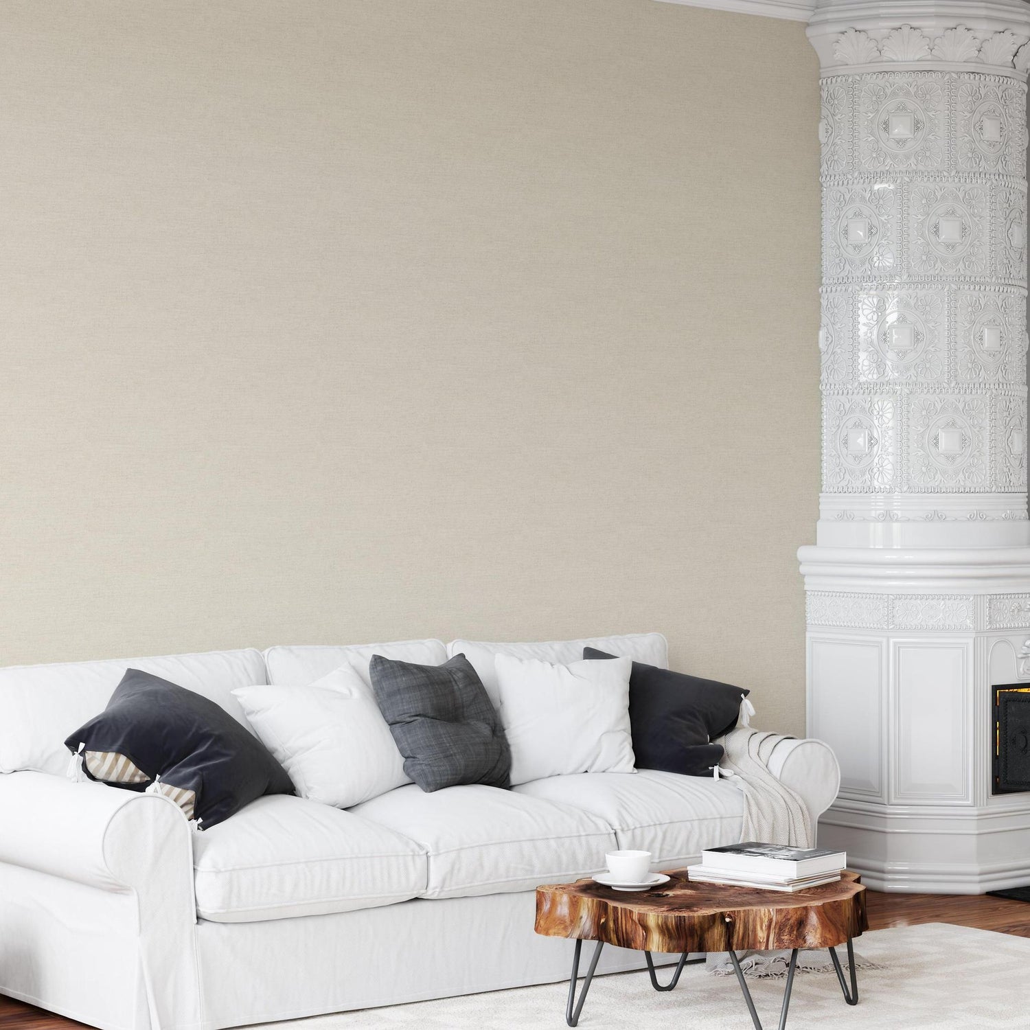 Carefree (Beige) Wallpaper - 8 FT H X 39.5 FT W P&amp;S