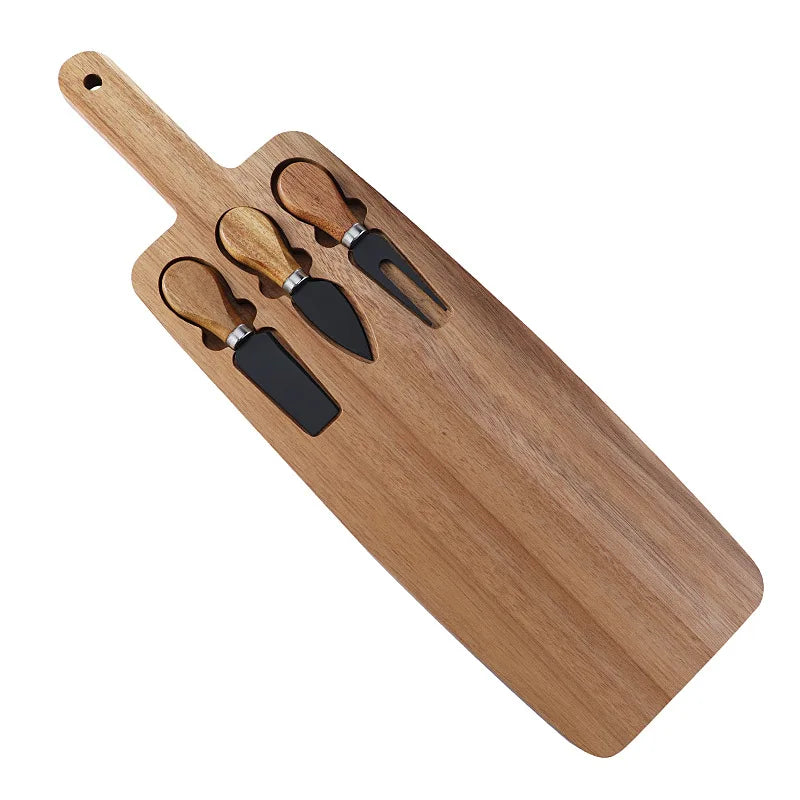 Stella Acacia Cheese Board and Knife Set