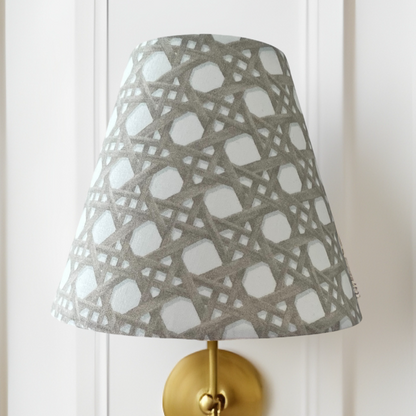 Brown Rattan Sconce Shade in Sally