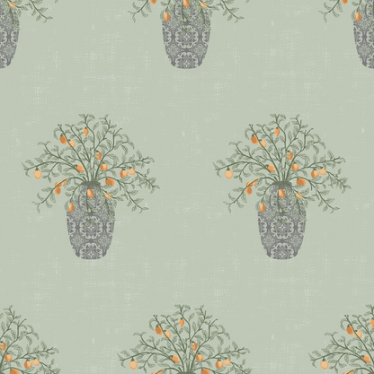 Alessa Wallpaper by The Bright Leaf Design
